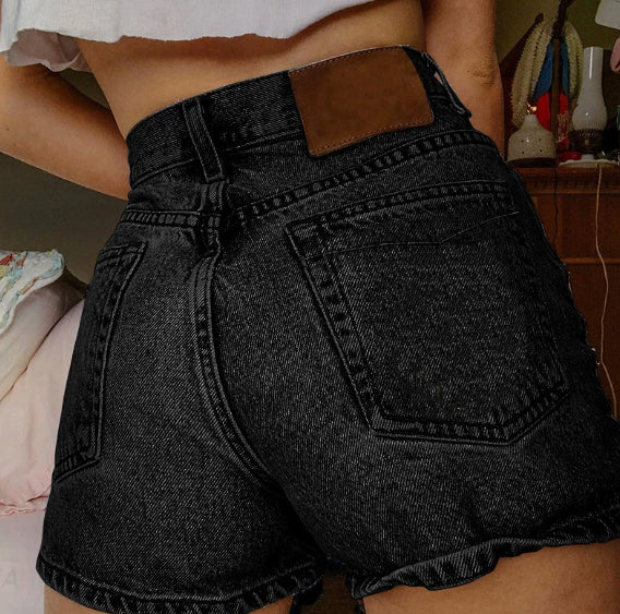Printed Summer Artistic Vintage Women's Clothing Denim Shorts