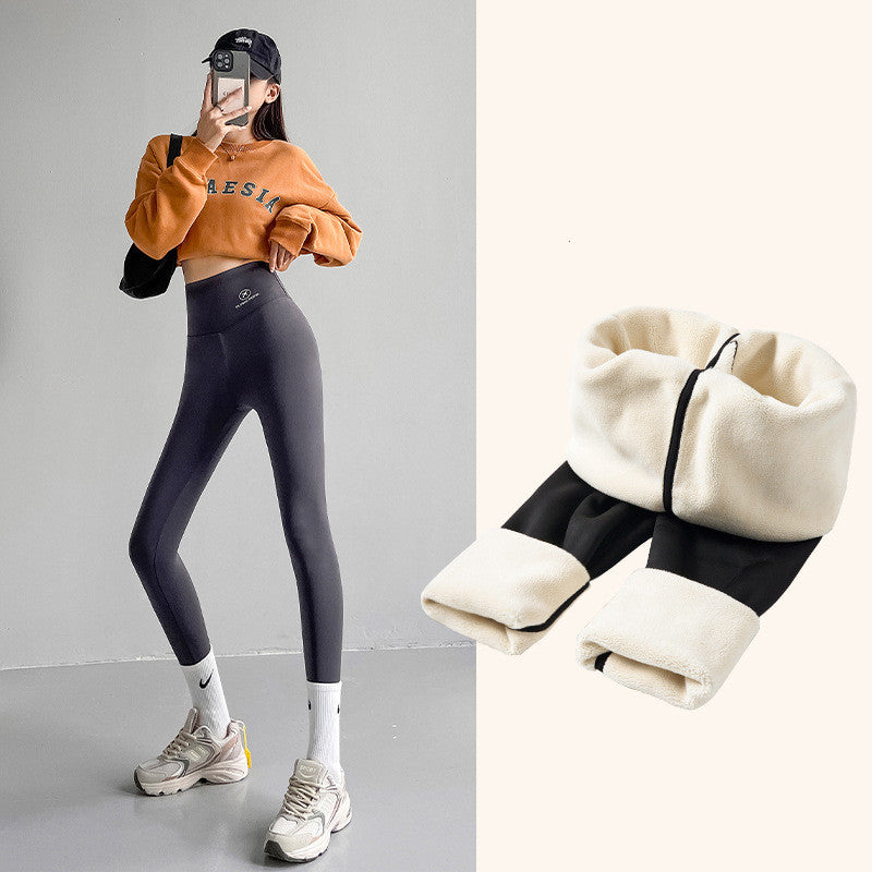 Women's Fashion Personality Fleece Shark Leggings