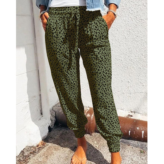 European And American Loose Printed Casual Pants