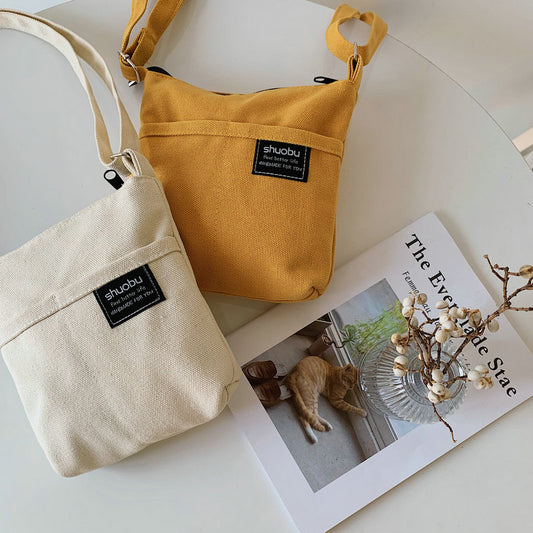 Cross Body Canvas Bag Simple New Product Ins Style