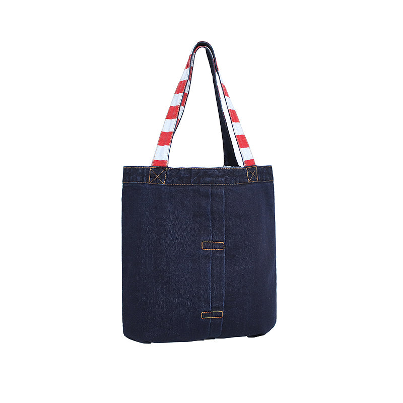 Fashion Washed Denim Textured Men's Tote Bag