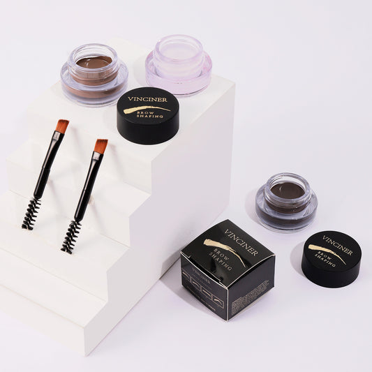 4 Colors Waterproof Discoloration Resistant Eyebrow Cream Long Lasting