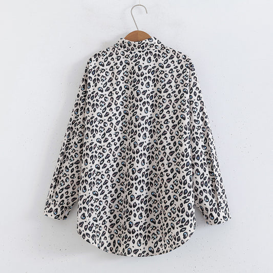 Retro Tie-dyed French Satin Shirt For Women