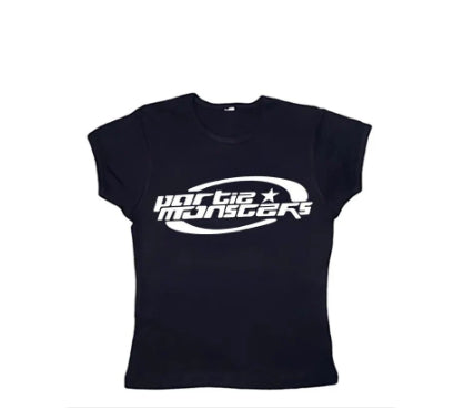 Dark European And American Style T-shirt Summer Letter Street Trend