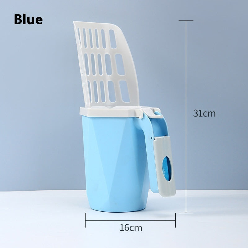 Large Capacity Integrated Cat Litter Scoop Cleaning Tool