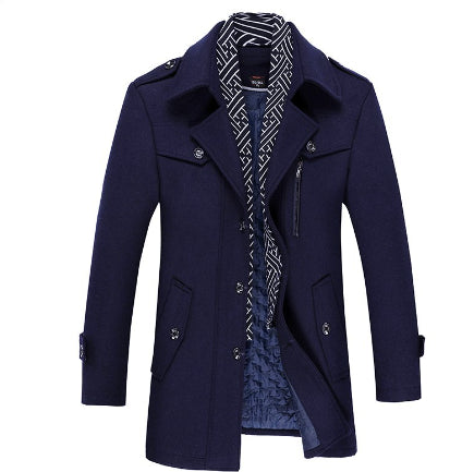 Padded cotton coat and wool coat