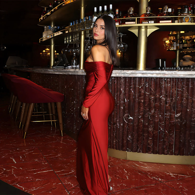 Elegant Womens Long Dress In European And American Styles