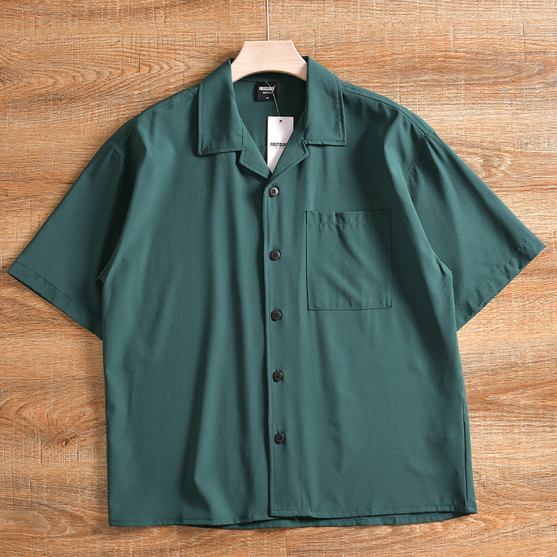 Men's Lightweight Breathable Quick-drying Loose Short Sleeve Shirt