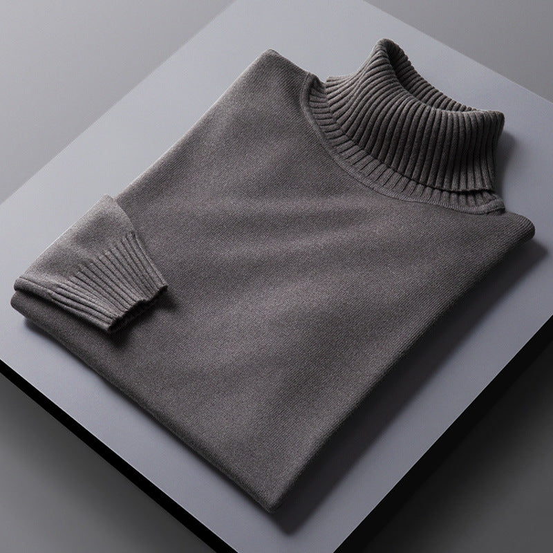 High Collar Sweater Men's Warm Trend Two Lapels