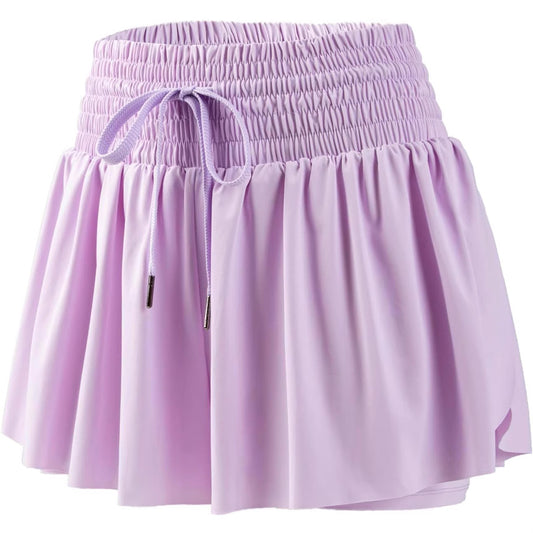 Women's Solid Color Elegant Sports High Waist Shorts