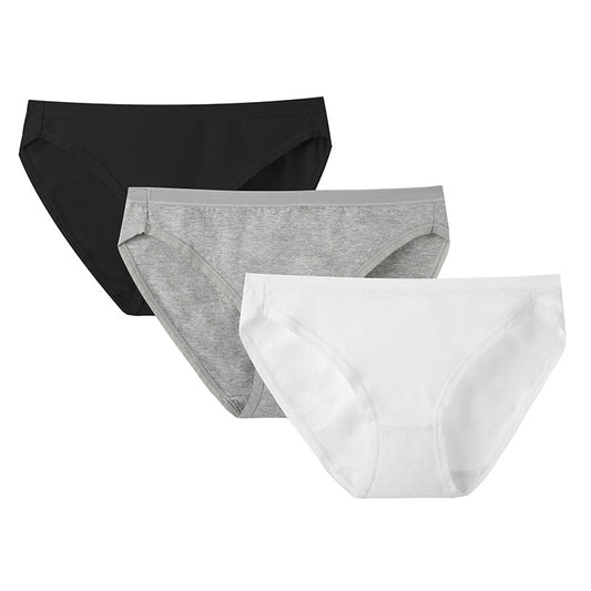 High Slit Mid-waist Cotton Women's Underwear Plus Size Sheath