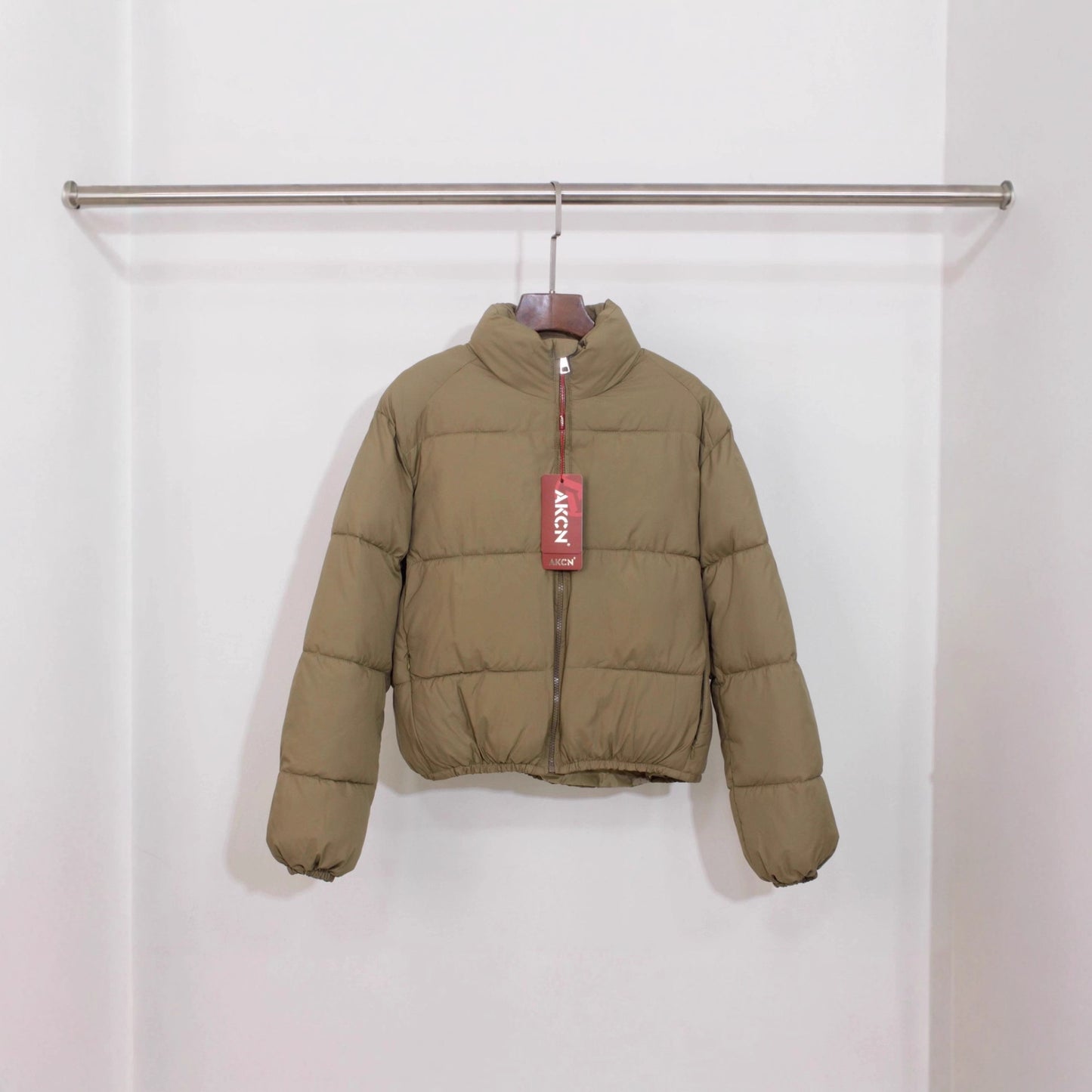 Small Stand-up Collar Downcotton-padded Jacket Women's Thickened