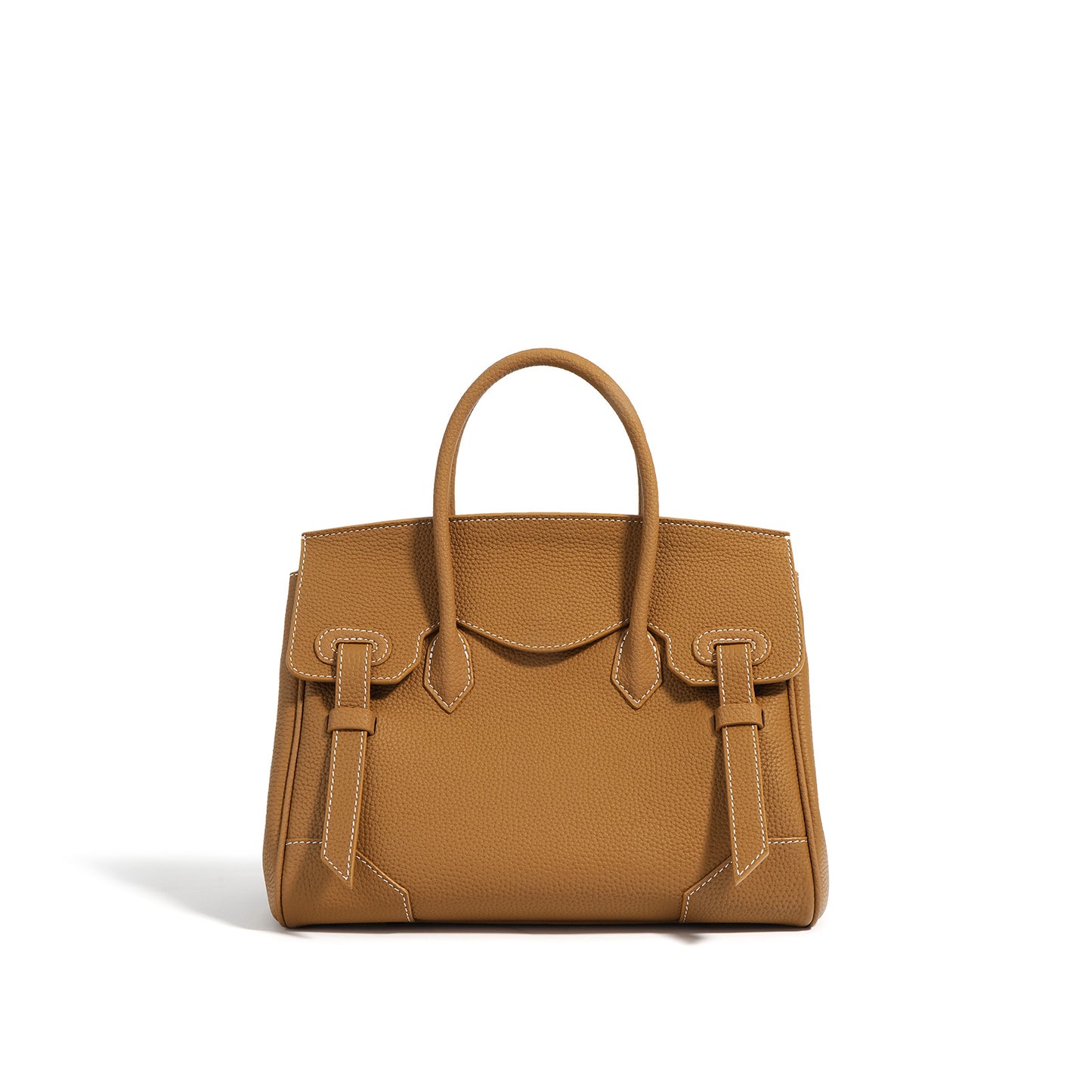 Top Layer Cowhide Handbag Large Capacity Kelly