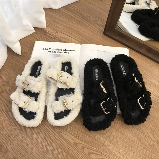 Women's One Word With Thick Bottom Sole Sandals