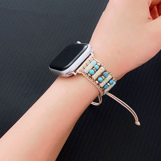 Smartwatch-rem armbånd læderreb