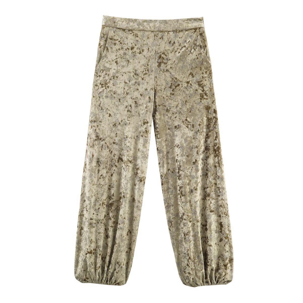 Womens Metallic-thread Waistband Blazer And Pants Set