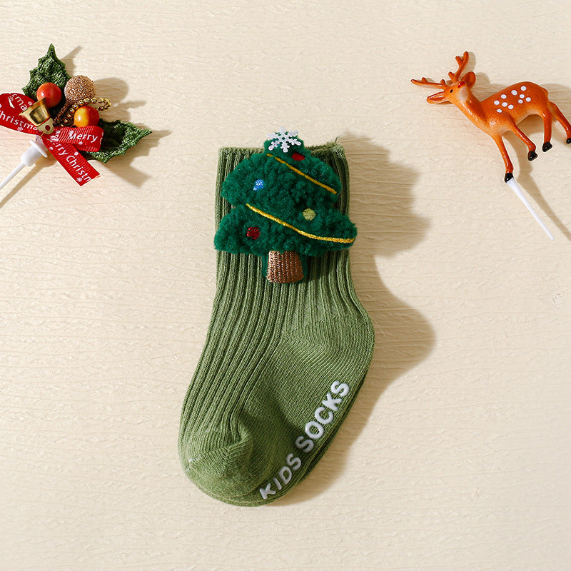 Non-slip Floor Socks Cartoon Children's Mid-calf Socks Baby's Socks