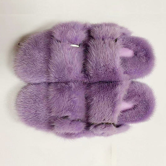 Summer Flat Home Solid Color Thick Bottom Double-breasted Cotton Slippers