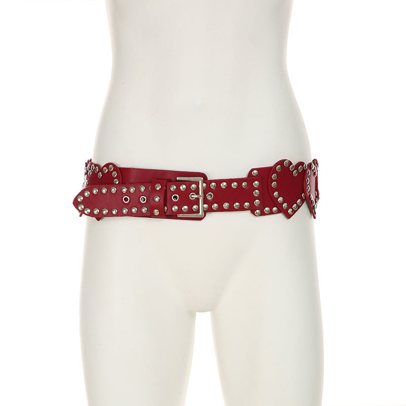 European And American Retro Fashion Elastic Elastic Waist Tight Decoration