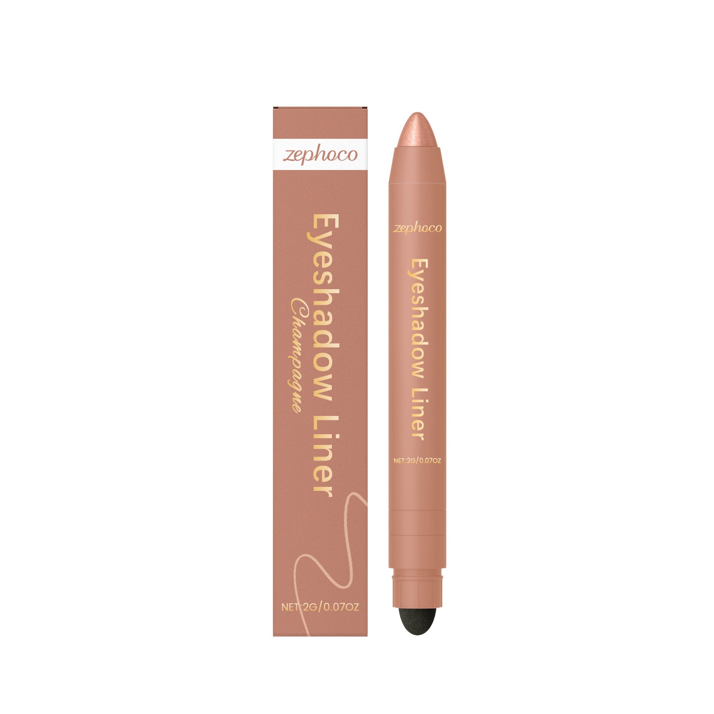 Water- And Sweat-proof Smudge-resistant Silky-smooth 2-in-1 Eyeliner