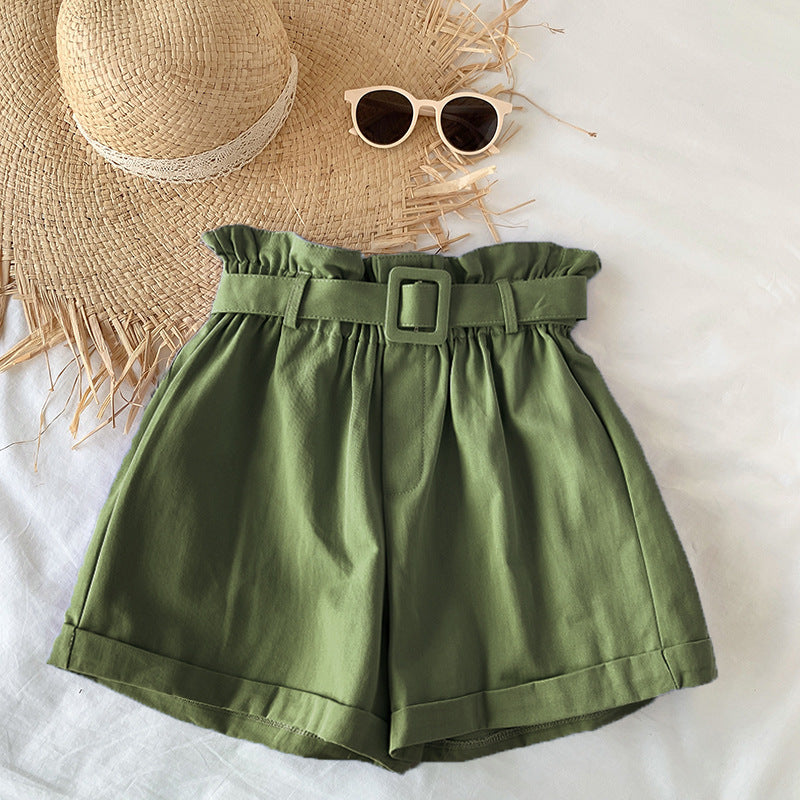 High Waist Slim Casual Shorts