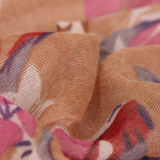 Cotton Yarn Bali Printed Scarf Thin Section Breathable And Multi-purpose