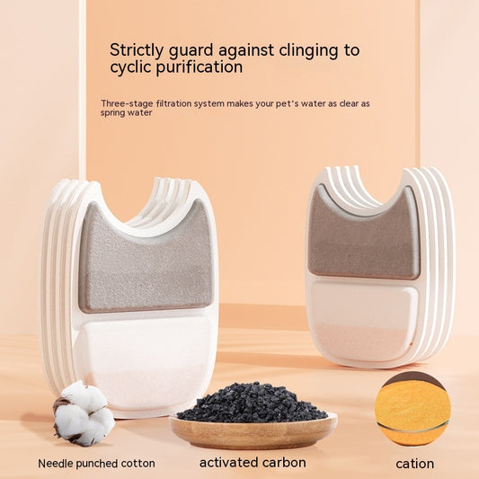 Pet Water Dispenser Filter Element Intelligent Filtration Water Quality Activated Carbon Replacement Refill