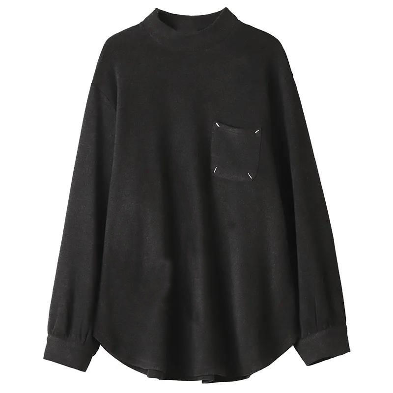 Dralon Tråd Tyk Termisk Underlagsskjorte Løs Slankende T-shirt
