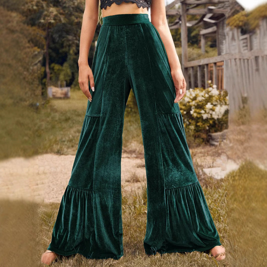 Women's Solid Color Fashion Wide-leg Pants