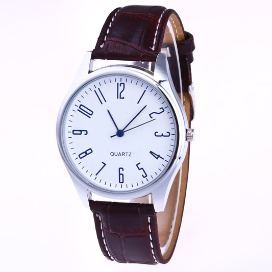 Twelve-digit face men's quartz watch