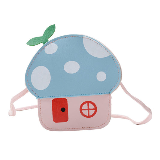 Cartoon Cute Children's Bag Shoulder Bag Korean Casual Messenger Bag Small Mushroom Coin Purse
