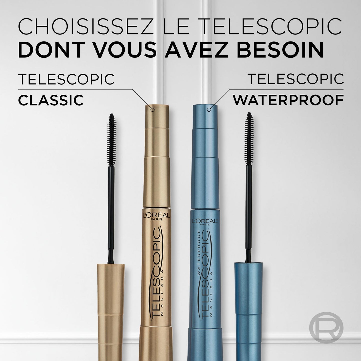 L'Oréal Paris, klassisk längdmascara, Telescopic Black, 8 ml