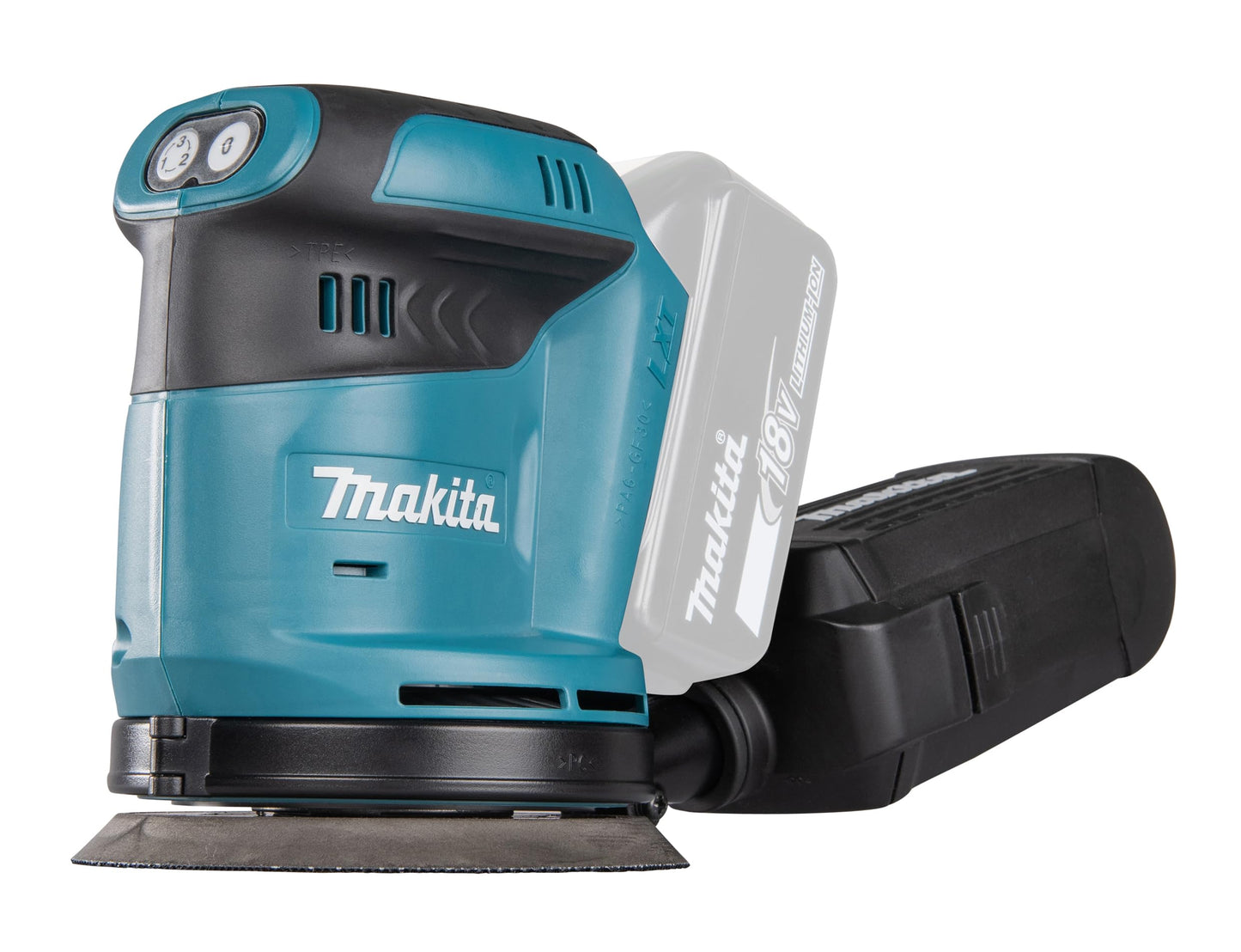 Makita Sladdlös Excentrisk Slipmaskin, 11000 varv/min, 18V, 5 A, Blå/Svart