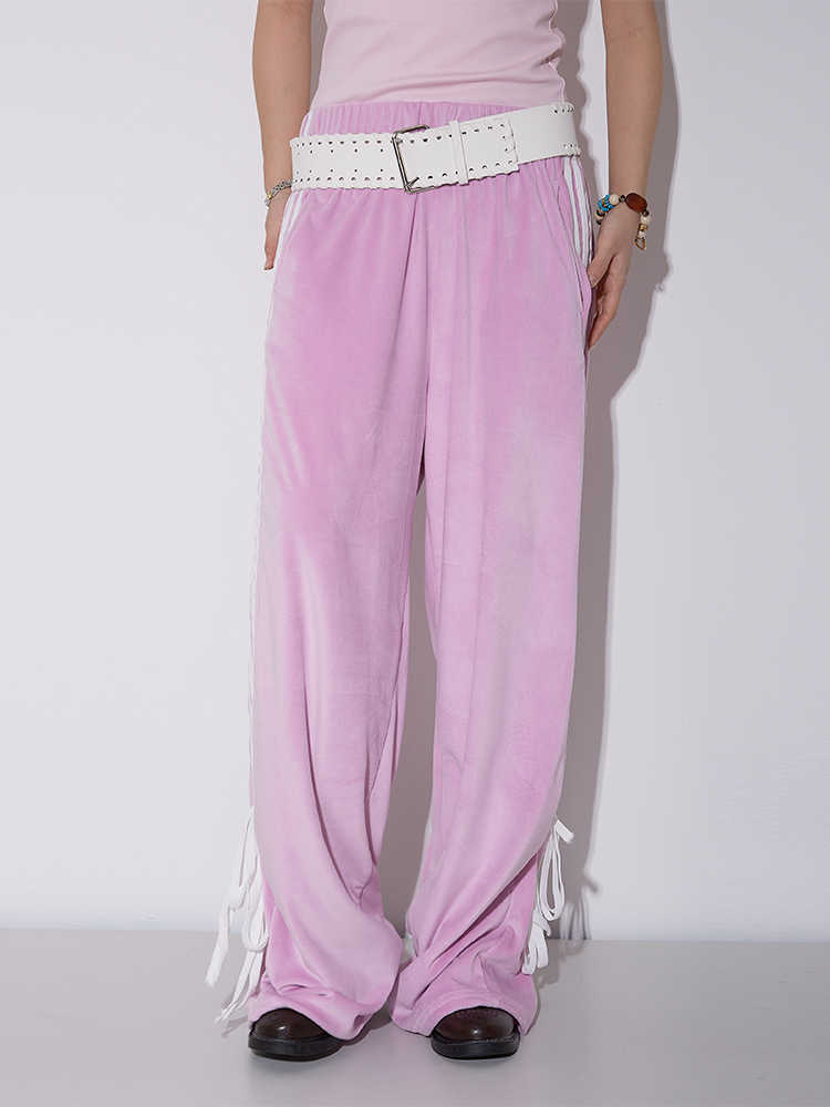 Velvet Wide-leg Pants Women's High Waist Loose Drooping Straight-leg Pants