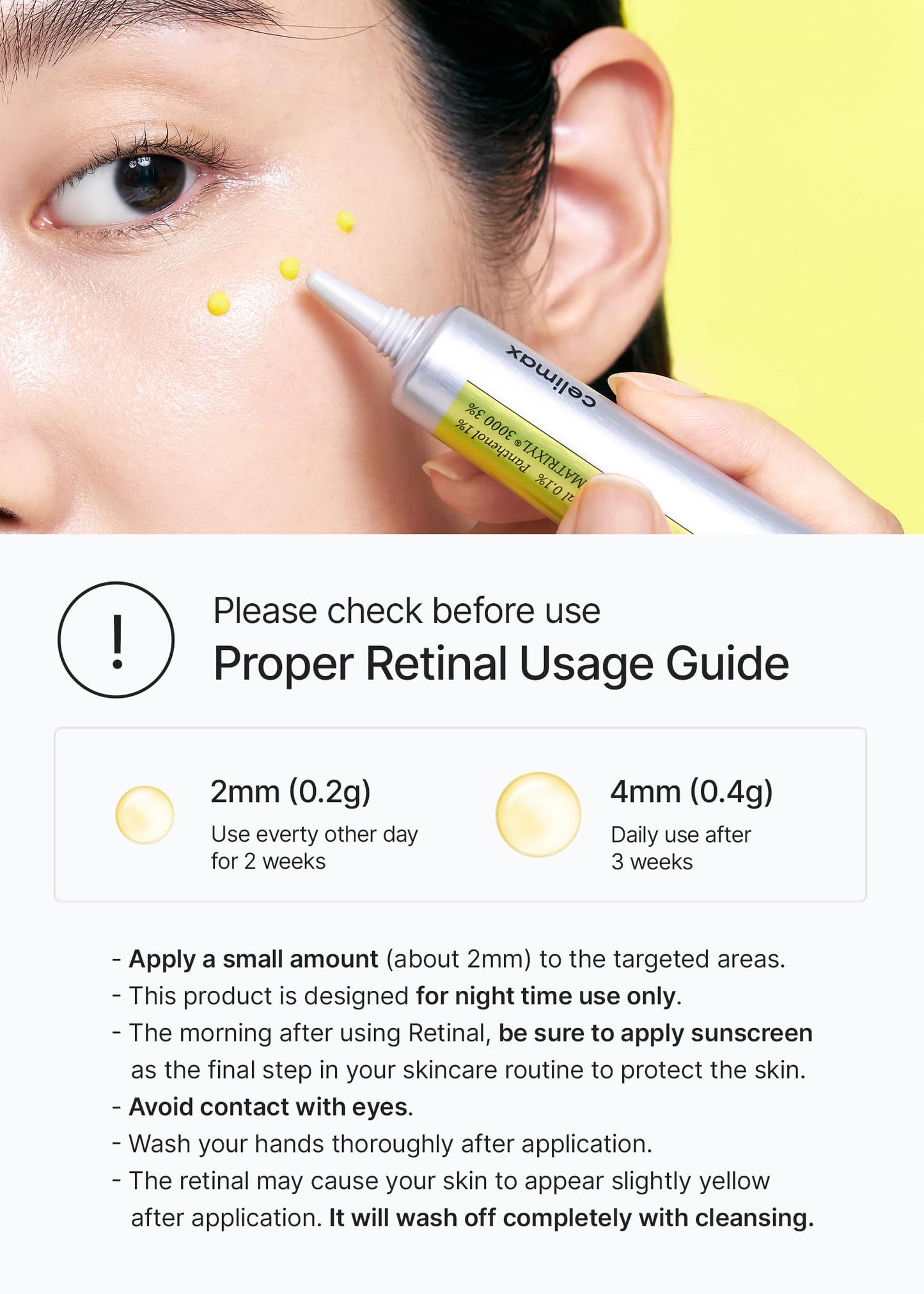 celimax The Vita A Retinal Shot Tightening Booster | med retinal, matrixyl, ger mindre porer, rynkor och fina linjer, ger fastare hud, 15 ml