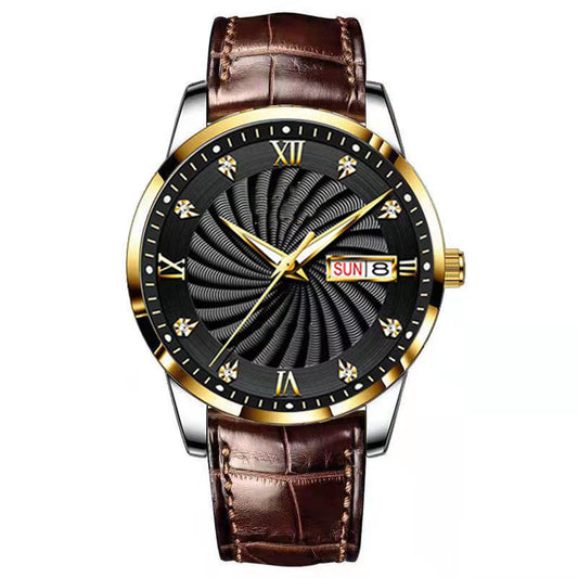 Luminous Men's Calendar Quartz Watch