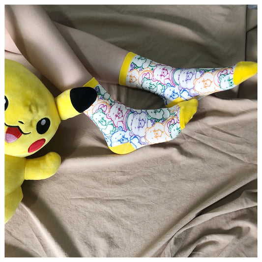 Cartoon bear socks