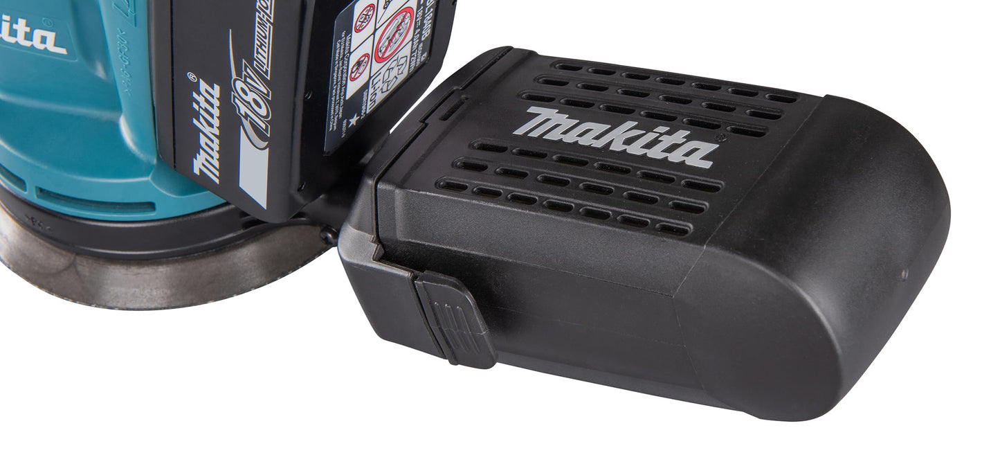 Makita Sladdlös Excentrisk Slipmaskin, 11000 varv/min, 18V, 5 A, Blå/Svart