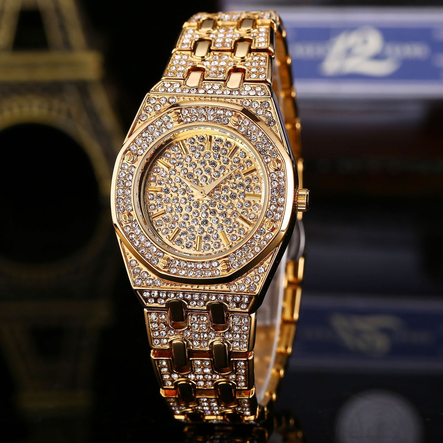 Gypsophila high-end waterproof full diamond ladies watch
