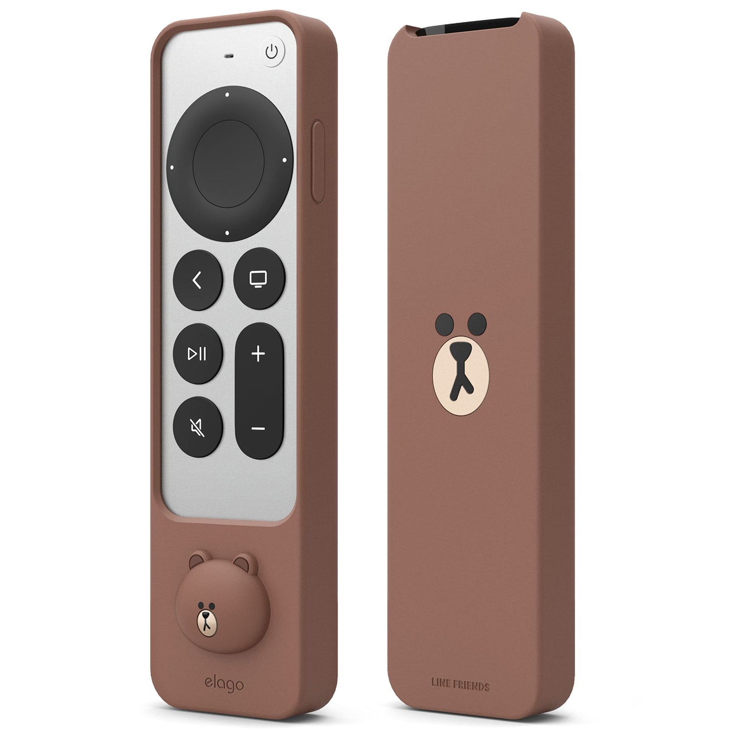 elago | LINE Friends slimmat fodral kompatibelt med 2022 Apple TV 4K HD Siri Remote 3:e generationen och kompatibel med 2021 Apple TV 4K HD Siri fjärrkontroll 2:a generationen – smal, lätt,