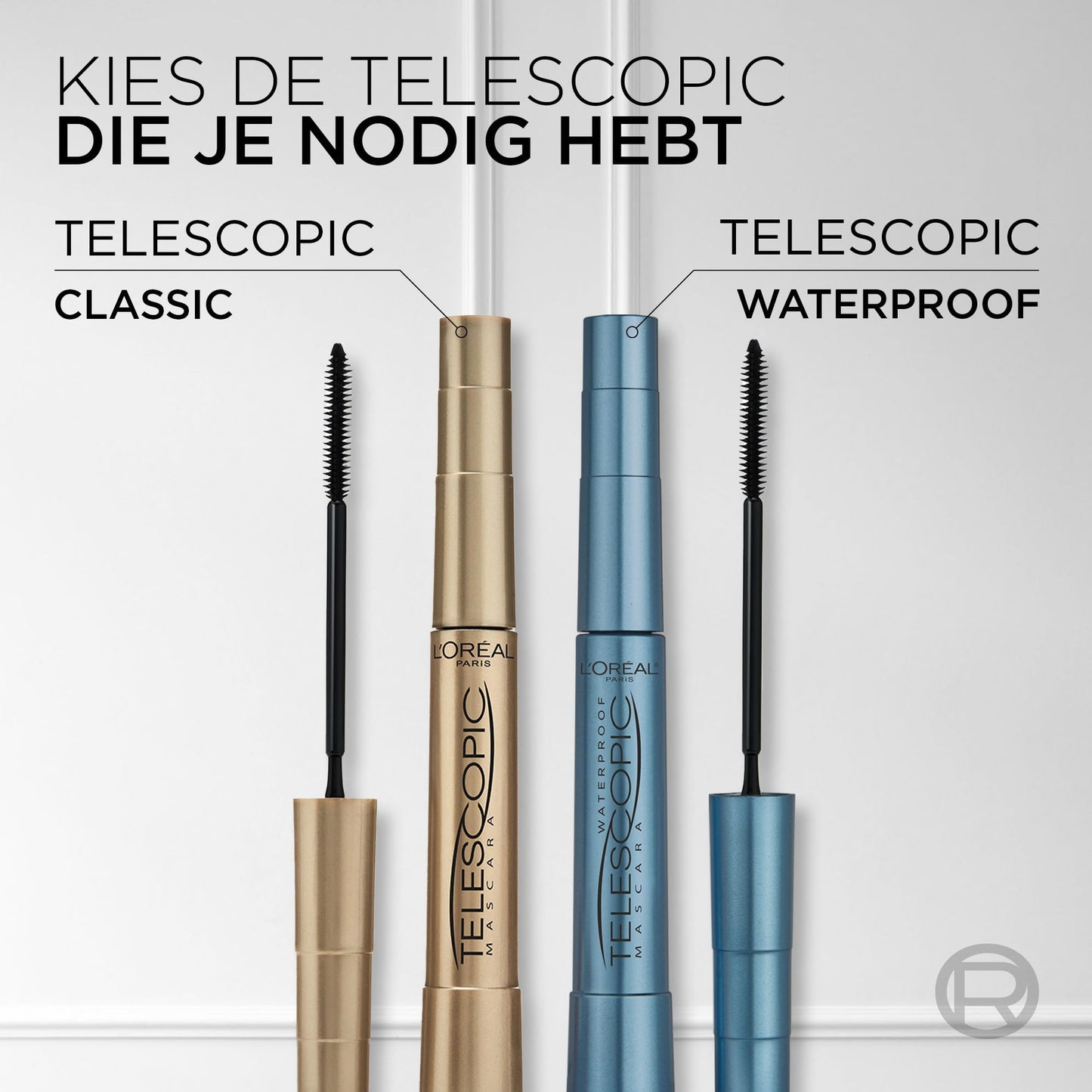 L'Oréal Paris, klassisk längdmascara, Telescopic Black, 8 ml