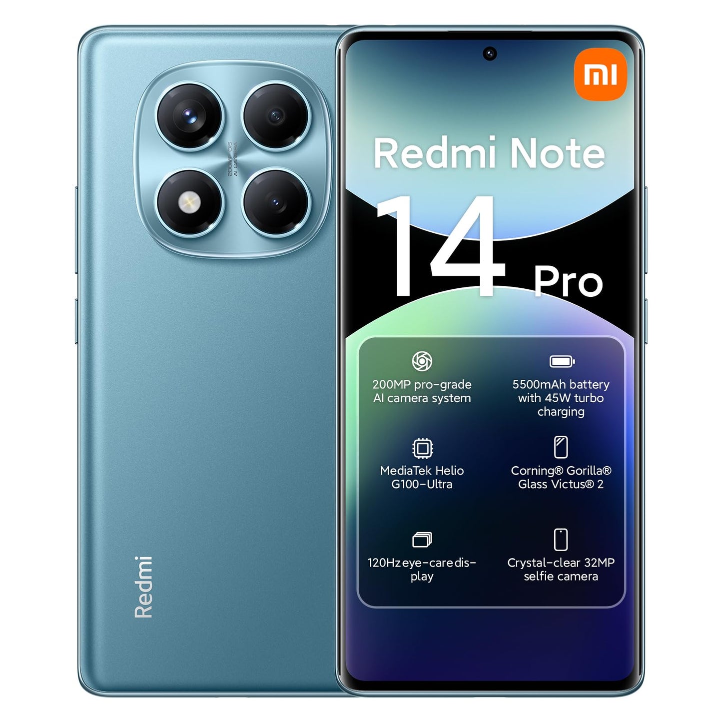 Xiaomi Redmi Note 14 Pro 4G 256GB havsblå