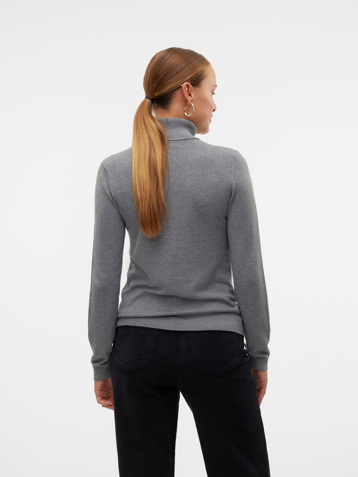 VERO MODA dam Vmiris Ls polotröja Ga Noos Stickad tröja