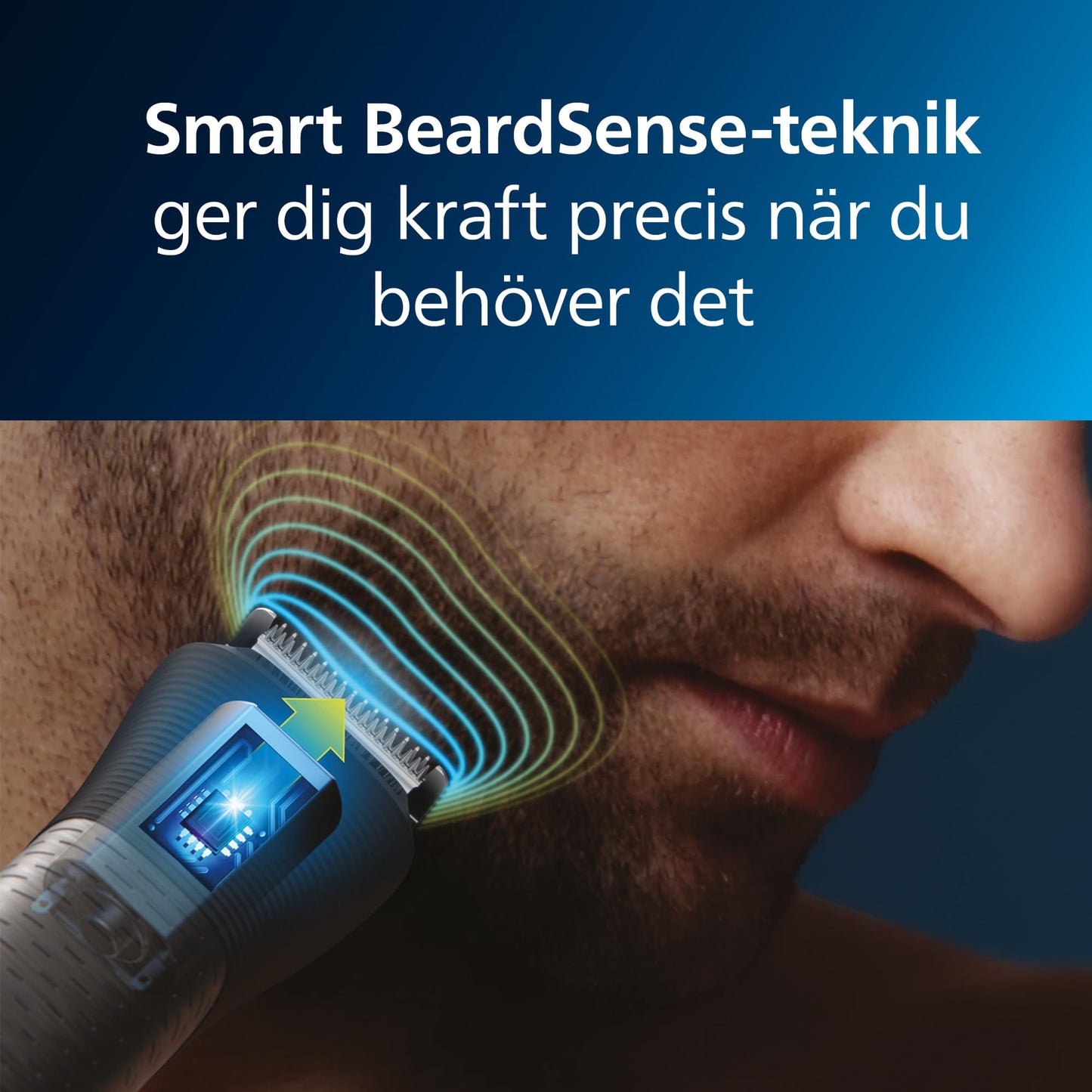 Philips Series 9000 13-in-one Trimmer + OneBlade, groomingset för hela kroppen, exakt trimning, skarpa kanter, smidig rakning, 27 längdinställningar (0,2–20 mm) (modell MG9530/15)