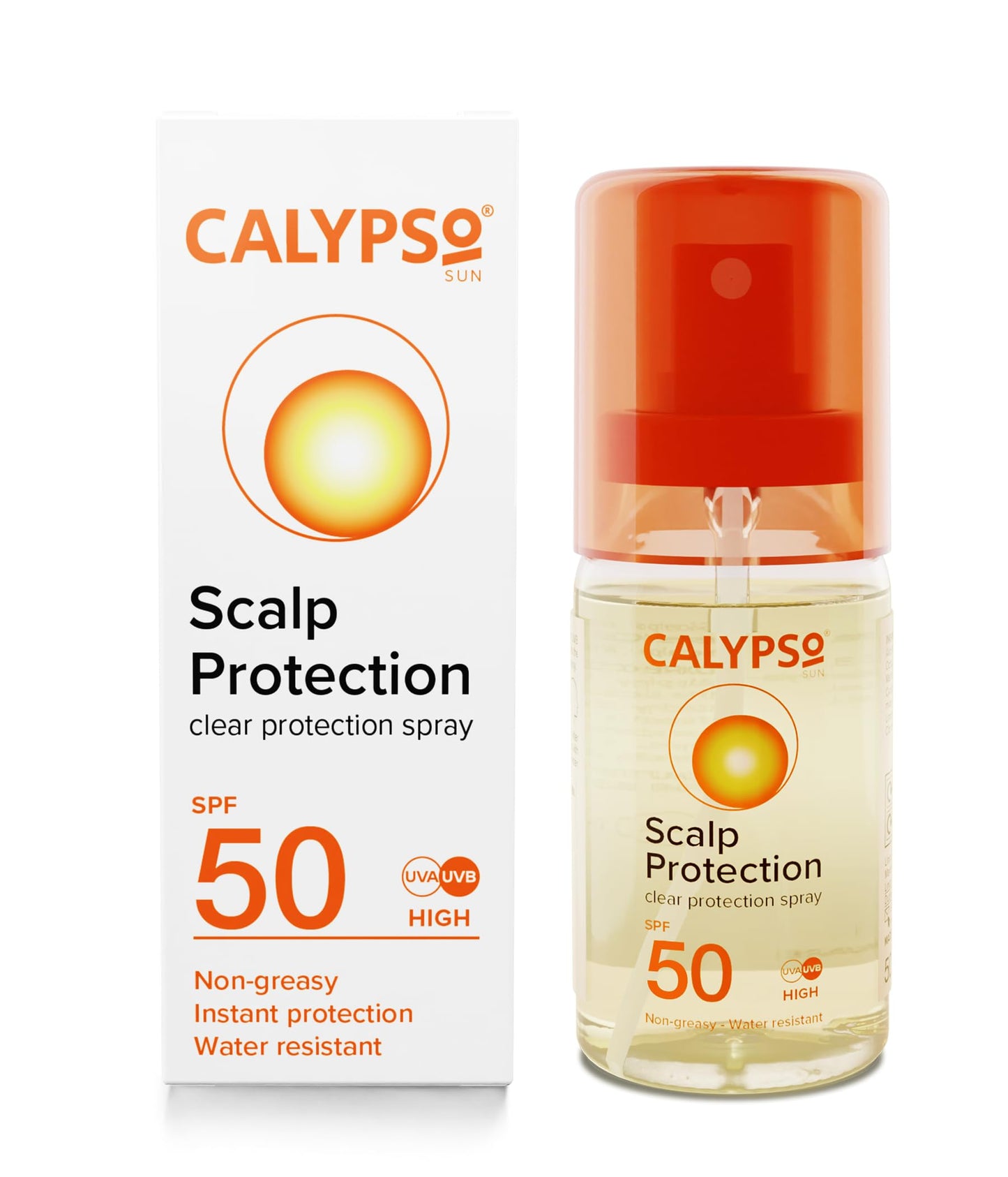 Calypso Skyddande hårbottenspray SPF50 | Högt skydd för hårbotten och rand | 50 ml | CALD50SCA, klar