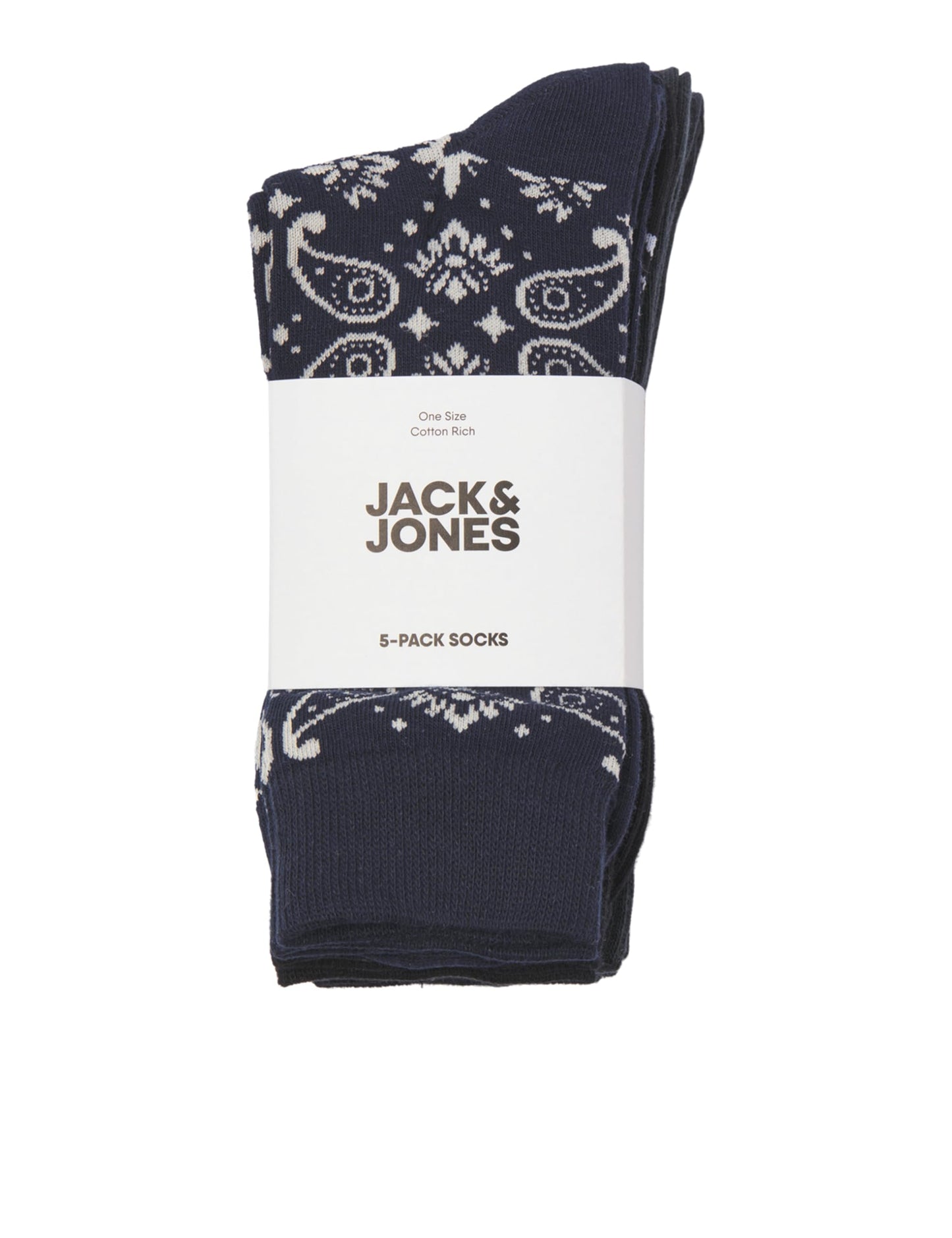 Jack & Jones Jacparis strumpor 5-pack, Magisk skog/förpackning: svart – marinblå kavaj – svart – magisk skog, One Size