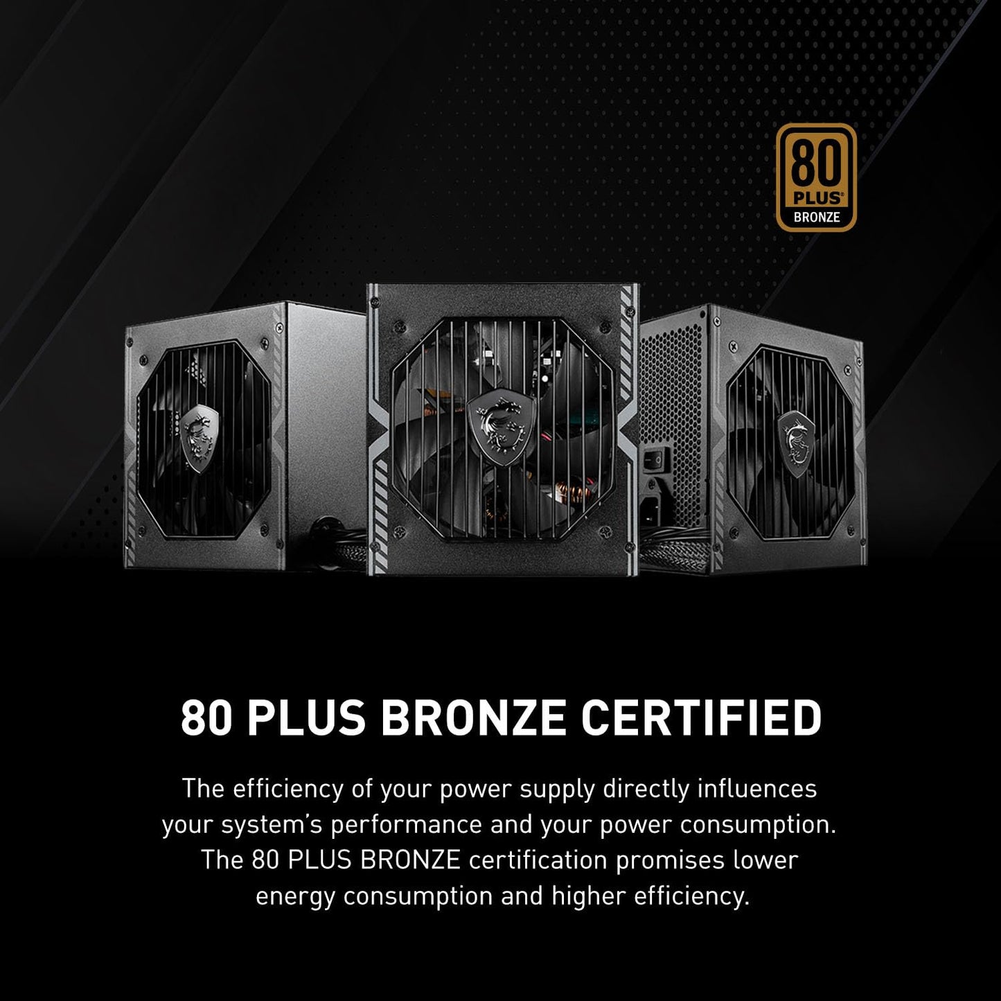 MSI MAG A550BN - 550w bronze