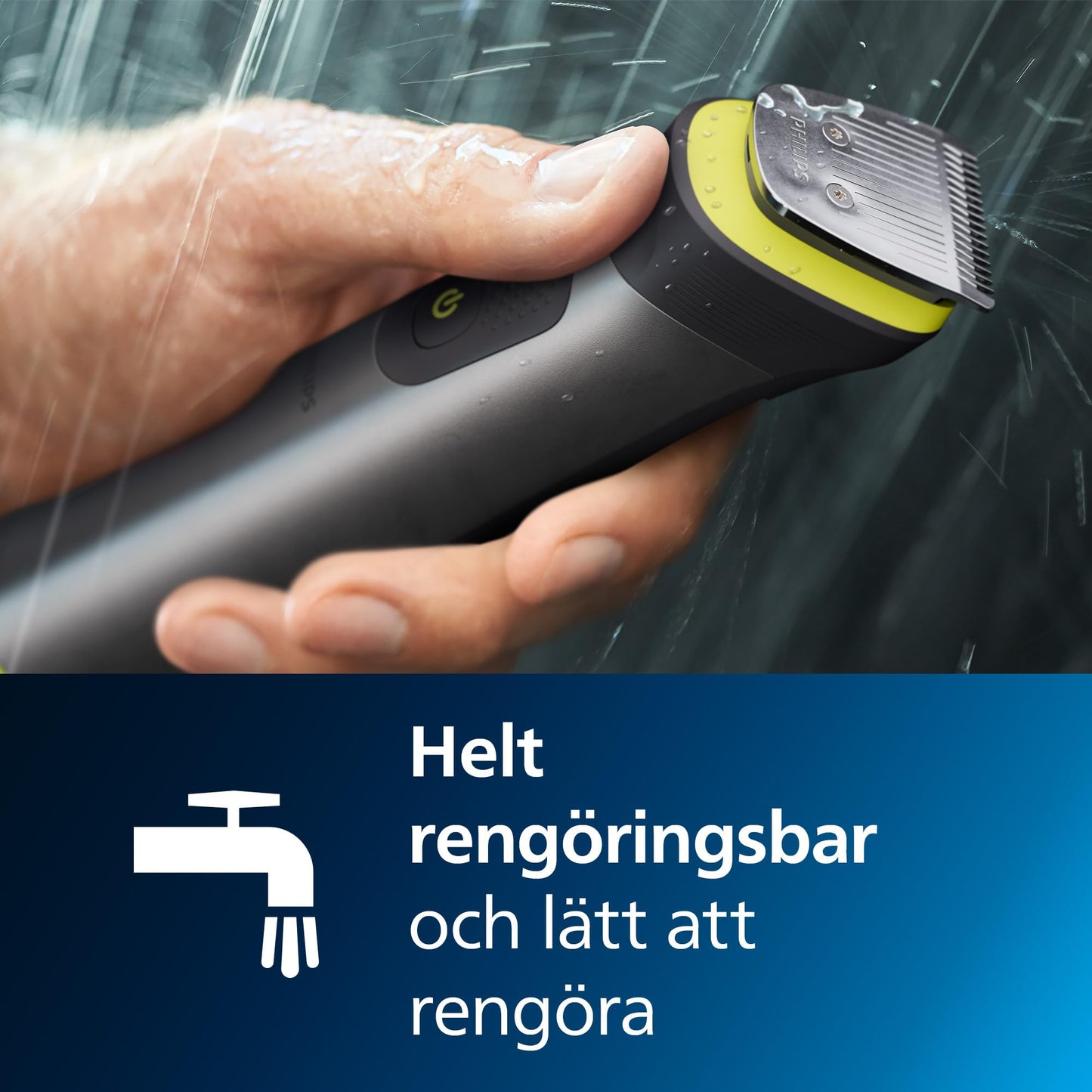 Philips Series 9000 13-in-one Trimmer + OneBlade, groomingset för hela kroppen, exakt trimning, skarpa kanter, smidig rakning, 27 längdinställningar (0,2–20 mm) (modell MG9530/15)