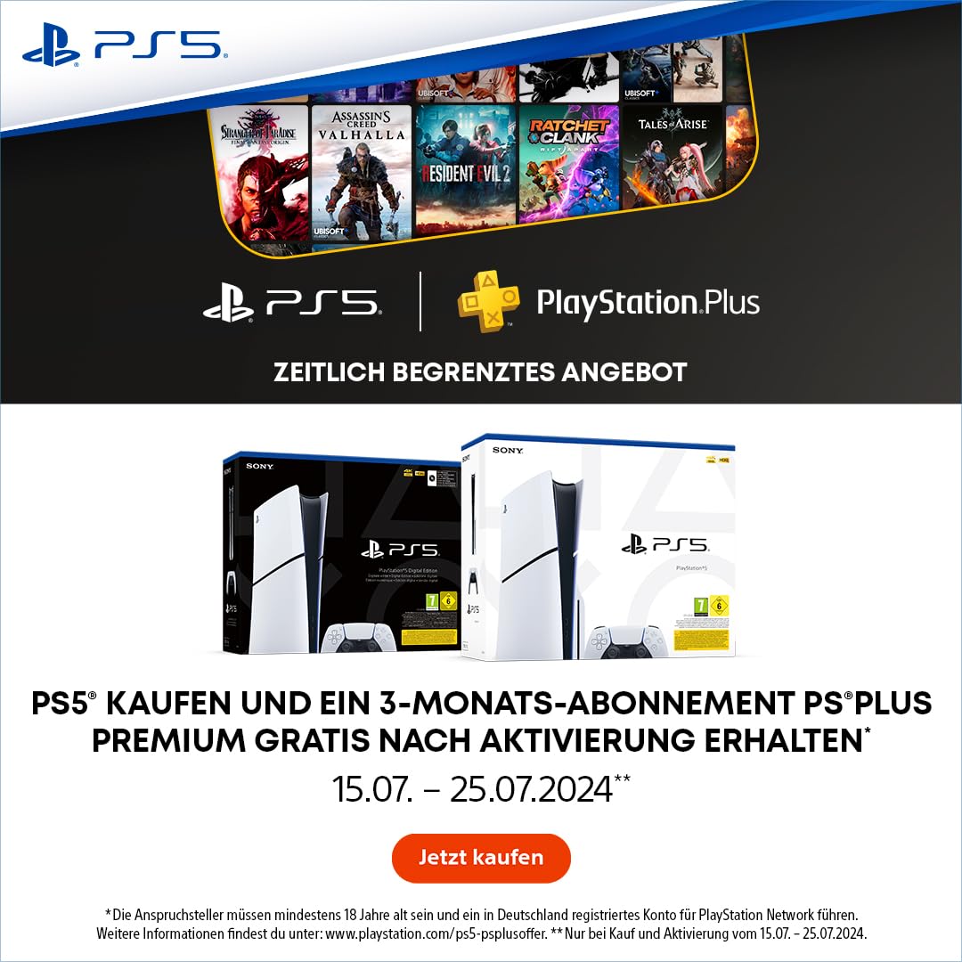 PlayStation®5 (Digital Edition) Bundle mit zweitem DualSense™ Wireless-Controller