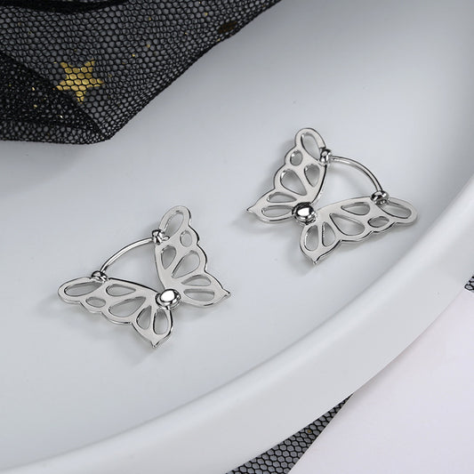 Design Hollow Butterfly Ear Buckle Female